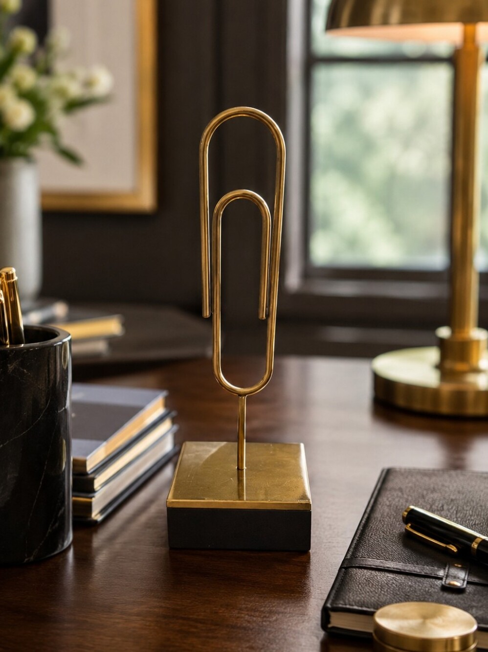 Kate Spade New York Zadie Drive Brass Paper Clip Sculpture Paperweight